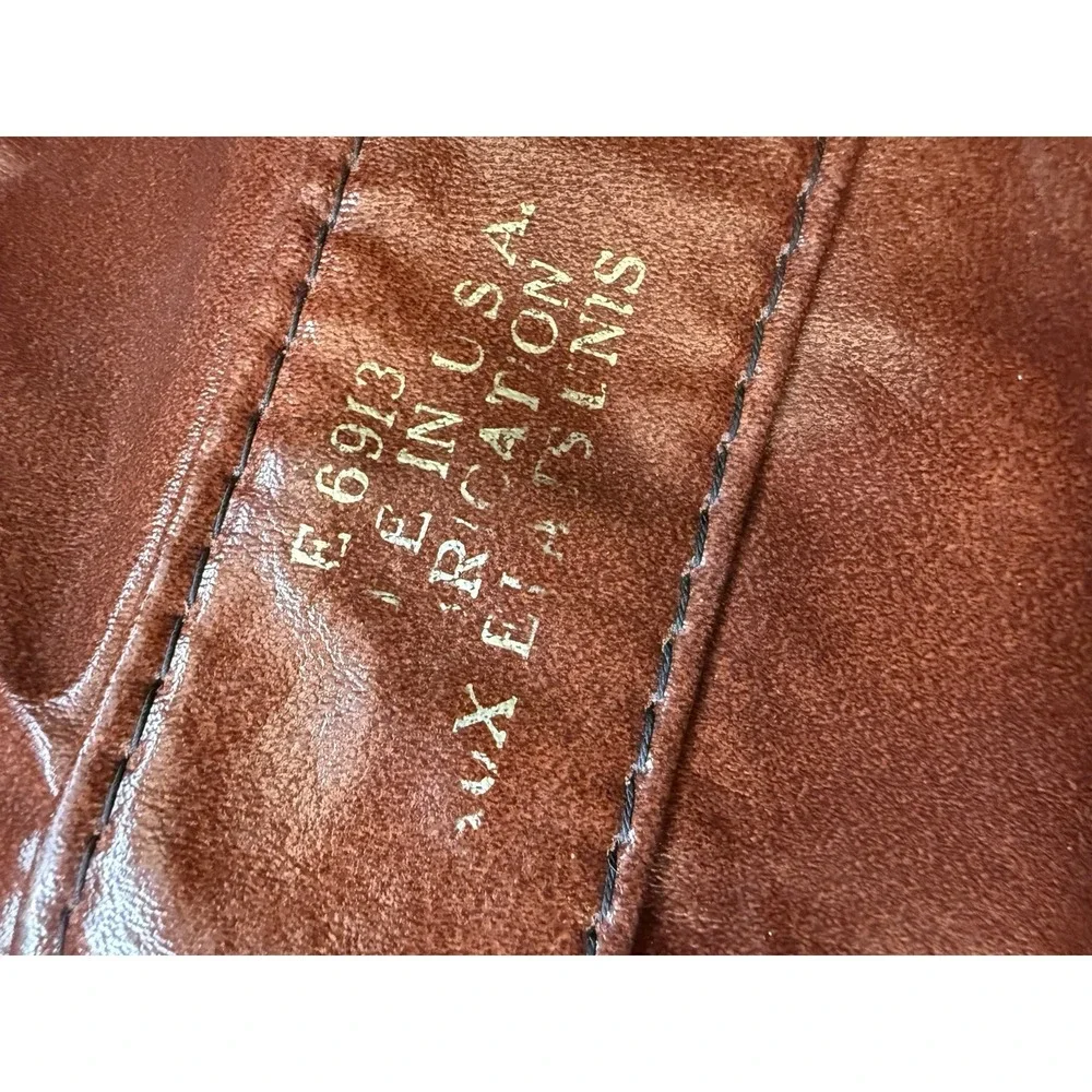 Vtg Wilson Faux Vegan Brown Leather Sports Duffle Carry On Gym‎ Travel Bag RARE